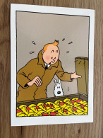 CARTE DOUBLE AVEC ENVELOPPE / TINTIN - LE CRABE AUX PINCES D'OR - ETAT NEUF - Comics