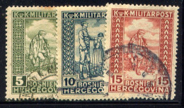 BOSNIA AND HERZEGOVINA, NO.'S B9, B16 AND B17 - Bosnia And Herzegovina