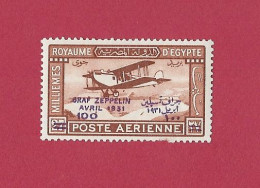Egypt - Egypte 1931 Graf Zeppelin   Mint Hinged - Ungebraucht