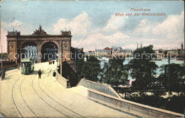 72093485 Mannheim Blick Von Der Rheinbruecke Strassenbahn Mannheim - Mannheim