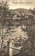 72093441 Neckargemuend Terrasse Griechische Weinstube Blick Auf Den Dilsberg Nec - Neckargemuend