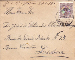 Portugal -Carta Circulou Para Lisboa   Em 21-6- 1910 - Storia Postale