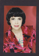 CPM Autographe Signature Mireille Mathieu Chanteuse Non Circulée Voir Dos - Singers & Musicians