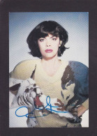 CPM Autographe Signature Mireille Mathieu Chanteuse Non Circulée Voir Dos - Singers & Musicians