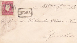 Portugal -Carta Èvora Para Lisboa   Em  1867 - Covers & Documents