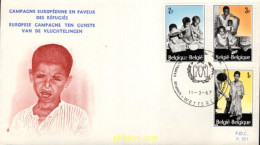 731882 MNH BELGICA 1967 CAMPAÑA EUROPEA A FAVOR DE LOS REFUGIADOS - Other & Unclassified