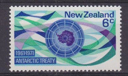 New Zealand 1971 Antarctic Treaty 1v  ** Mnh (ZO248A) - Unused Stamps