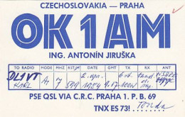 AK 213541 QSL - Czechoslovakia - Paha - Amateurfunk