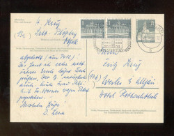 "BERLIN" 1958, Postkarte Mi. P 35 Mit Zusatzfrankatur Stempel "HOF (Saale), Industriestadt" (L2079) - Postcards - Used