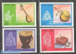 Algeria 1984 Music Instruments 4v, Mint NH, Performance Art - Music - Musical Instruments - Nuovi