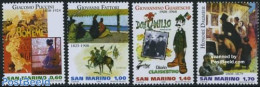 San Marino 2008 Culture 4v, Mint NH, Nature - Performance Art - Horses - Music - Theatre - Art - Authors - Paintings -.. - Ongebruikt