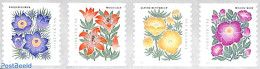 United States Of America 2022 Flowers 4v S-a, Coil, Mint NH, Nature - Flowers & Plants - Unused Stamps