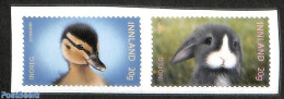 Norway 2023 Duck And Rabbit 2v S-a, Mint NH, Nature - Animals (others & Mixed) - Ducks - Rabbits / Hares - Unused Stamps