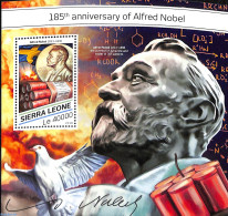 Sierra Leone 2018 185th Anniversary Of Alfred Nobel, Mint NH, History - Science - Nobel Prize Winners - Inventors - Prix Nobel