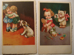 Aurelio Bertiglia.Lot Of 3.Bonzo & Kids Playing Adults Series.By CCM.Mailed From Praha Czechoslovakia - Bertiglia, A.