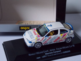 Onyx Renault Mégane Coupé Artem Megane Cup 1998 Echelle 1/43 En Boite Vitrine Et Sur Boite Carton - Onyx