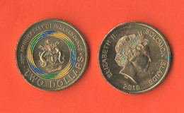 Salomon Islands 2 Two Dollars 40th Independence - Solomoneilanden