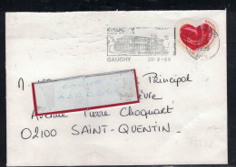 YT  A/A 26 SSL/ GAUCHY 22/2/1999 FAG HAUTE PICARDIE - Storia Postale