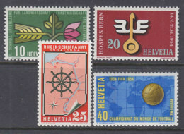 SCHWEIZ 593-596, Postfrisch **, Jahresereignisse 1954 - Unused Stamps