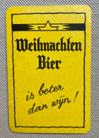 Speelkaart / Carte à Jouer - WEIHNACHTEN BIER Is Beter Dan Wijn (Antwerpen) BELGIUM - Other & Unclassified