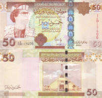 LIBYA 50 DINARS 2008 P-75 UNC - Libië