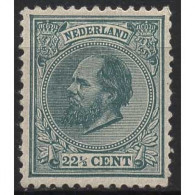 Niederlande 1884 König Willem III. 25 G Mit Falz - Unused Stamps