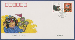 China 1995 Chinesisches Neujahr Jahr Des Schweines 2587/88 FDC (X40074) - 1990-1999