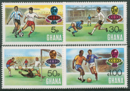 Ghana 1974 Fußball-WM Deutschland 564/67 A Postfrisch - Ghana (1957-...)