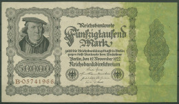 Dt. Reich 50000 Mark 1922, DEU-90a Serie B, Leicht Gebraucht (K1425) - 50.000 Mark