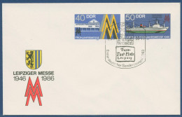 DDR 1986 Leipziger Frühjahrsmesse Umschlag U 4 Gestempelt (X40992) - Briefomslagen - Gebruikt