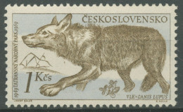 Tschechoslowakei 1959 Tatra-Naturschutzpark Wolf 1156 Postfrisch - Unused Stamps