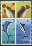 Tansania 1977 Sportfischerei Segelfisch Marlin 66/69 Postfrisch - Tanzania (1964-...)