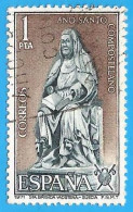 España. Spain. 1971. Edifil # 2009. Año Santo Compostelano. Santa Brigida De Vadstena (Suecia) - Used Stamps