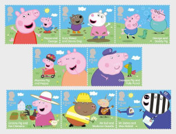 Great Britain / Groot-Brittannië - Postfris / MNH - Complete Set Peppa Pig 2024 - Unused Stamps