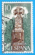 España. Spain. 1971. Edifil # 2053. Año Santo Compostelano. Cruz De Roncesvalles. Navarra - Usados