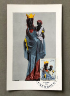 Maximumkarte , Vierge Noire , Église St. Jean Luxembourg , Schwarze Not-Muttergottes , Luxemburg 1963 - Maximum Cards