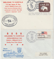 16041  WELCOME TO NORFOLK - 6 Enveloppes - - Naval Post