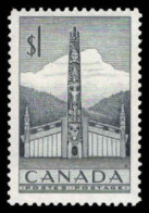 Canada 1953 Pacific Coast Indian House And Totem Pole Unmounted Mint. - Ungebraucht