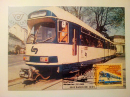 Carte Postale Premier Jour D''Autriche : Tramway De Wien, Vienne - Cartes-Maximum (CM)