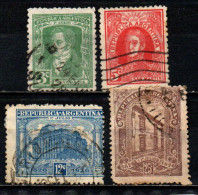 ARGENTINA - 1926 - RIVADAVIA - SAN MARTIN E PALAZZO DELLE POSTE - USATI - Used Stamps