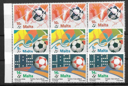 SOCCER World CUP 1990MALTA X3 MNH Complete Sets - Ungebraucht