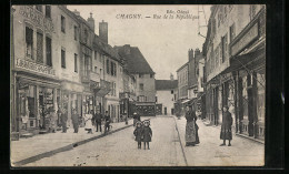 CPA Chagny, Rue De La République  - Chagny