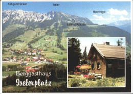 72074506 Oberjoch Berggasthaus Iselerplatz Hochvogel Iselerplatzhuette Kuehgundr - Hindelang