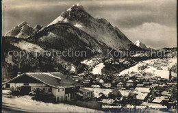 72073999 Mittenwald Bayern Blick Gegen Wetterstein Winterpanorama Mittenwald - Mittenwald