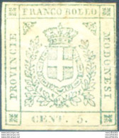 Modena. Governo Provvisorio. Stemma Di Savoia 5 C. 1859. Senza Gomma. - Non Classés