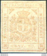 Modena. Governo Provvisorio. Stemma Di Savoia 80 C. 1859. Linguellato. - Non Classés