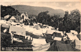 (RECTO / VERSO) ECHTERMACH EN 1953 - LE CAMPING - PARC - FORMAT CPA - Echternach