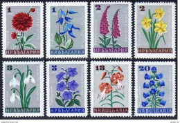 Bulgaria 1556-1563, MNH. Mi 1683-1690. Flowers 1966. Dahlia, Clematis,Fox-glove, - Ungebraucht