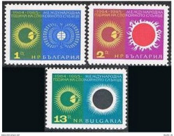 Bulgaria 1462-1464, MNH. Michel 1589-1591. Quiet Sun Year IQSY 1964-1965. - Unused Stamps