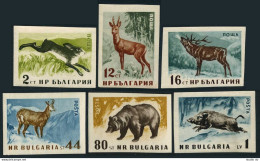 Bulgaria 1004-1009 Imperf.MNH.Michel 1058B-1063B. Hare,Deer,Chamois,Bear,Boar. - Unused Stamps
